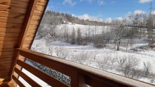 Domki całoroczne - balkon